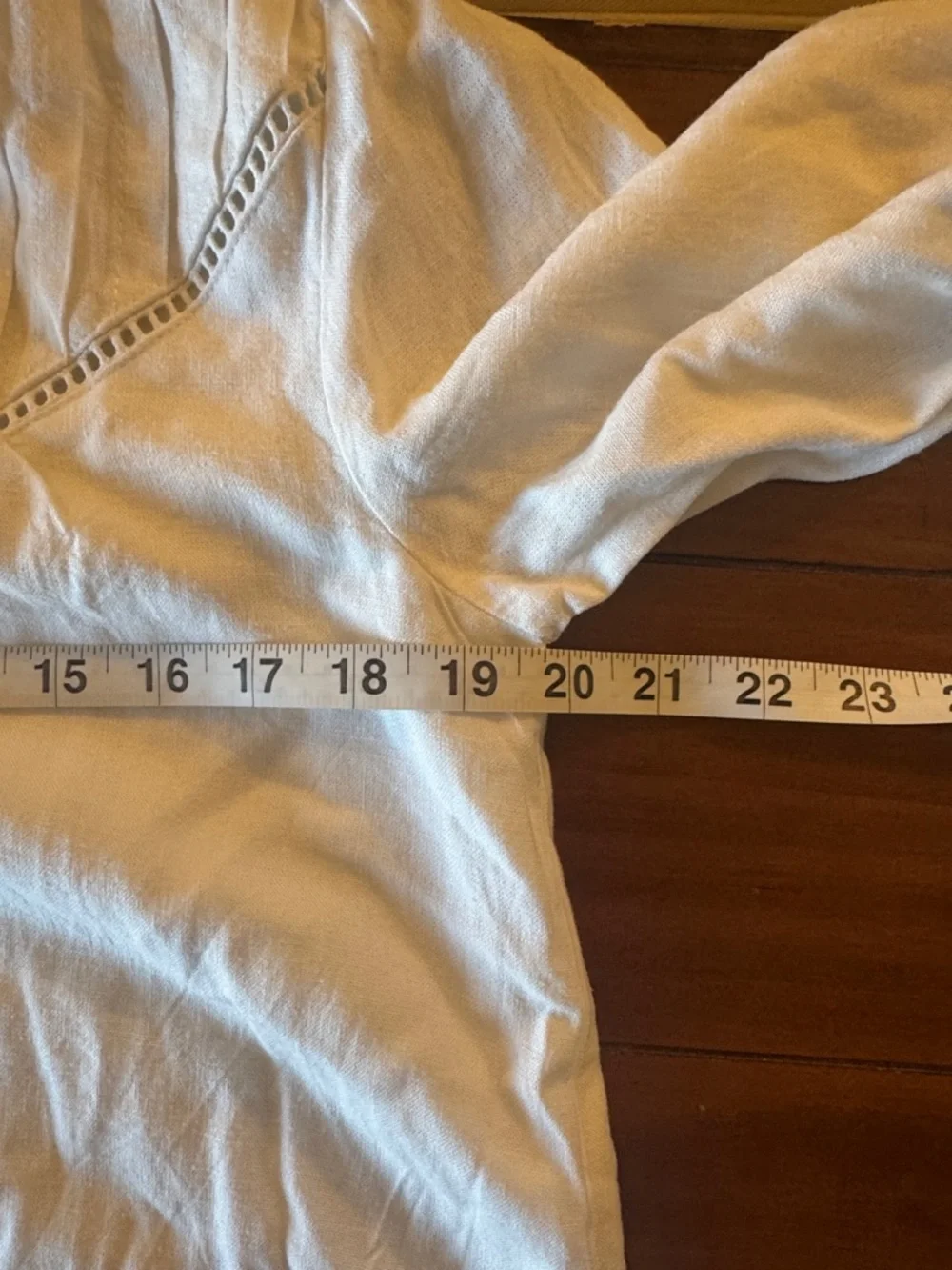 LOFT NWT Romantic Coastal White Eyelet Long Sleeve Boho Chic Mini Dress - Picture 9 of 12